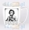 Kubek ceramiczny biały Adam Mickiewicz