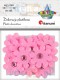 Dekoracje samoprzylepne 3D kwiaty różowe 20szt